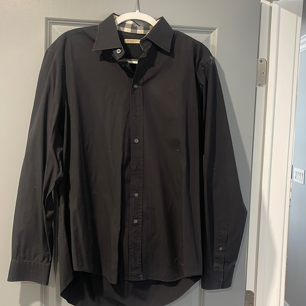 MENS BURBERRY BUTTON DOWN LARGE